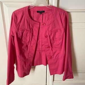 Pink Talbots button down jacket